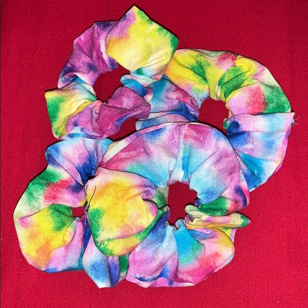 MultiColor Tie Dye Scrunchie